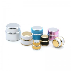 Wholesale Price Hanging Mason Jars -<br />
 15g / 30g / 50g luxury metallic plastic cosmetic cream jar  - E-better
