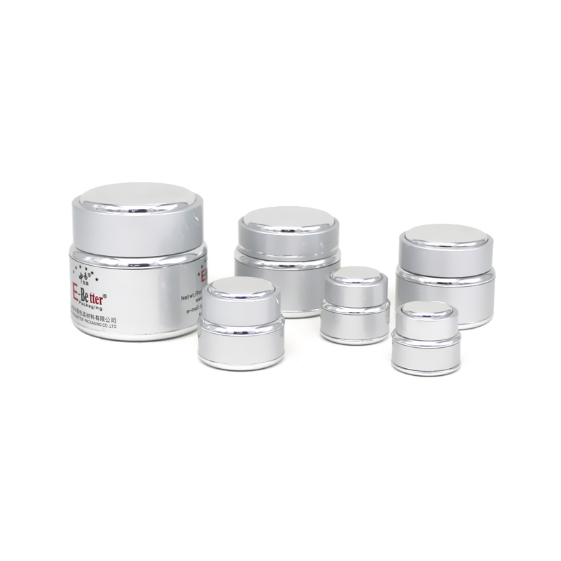 Online Exporter Crystal Cosmetic Jar -
 JA-5-1 series silver oxidation aluminum cosmetic jar  – E-better