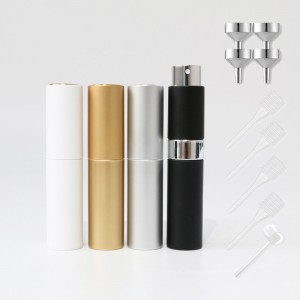 Pabrik langsung méwah pulas nepi 8ml botol parfum atomizer semprot 10ml 20ml perjalanan halimun botol semprot pikeun sanitizer leungeun