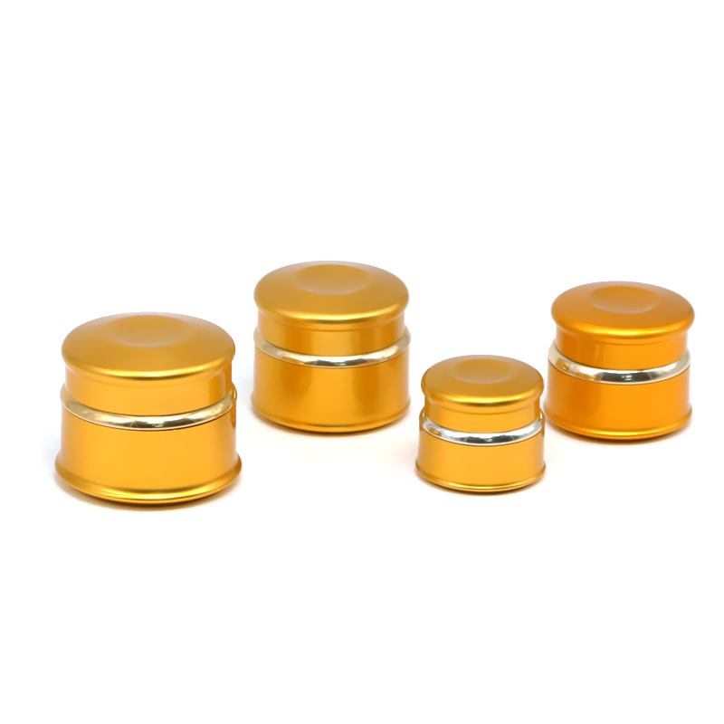 Newly Arrival Cosmetic Jars 100g -
JA-3-1 series luxury black aluminum jar for cosmetic cream – E-better detail pictures