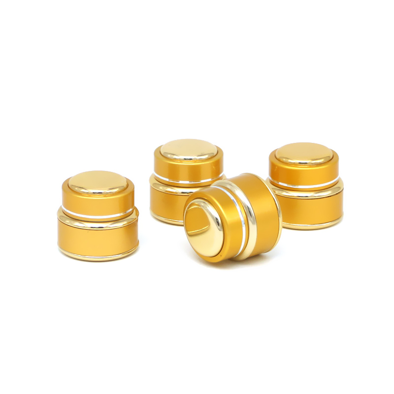 Factory Outlets Plastic Cosmetic Stackable Packaging -
 JA-5-1 gold aluminum shell glass cream jar  – E-better