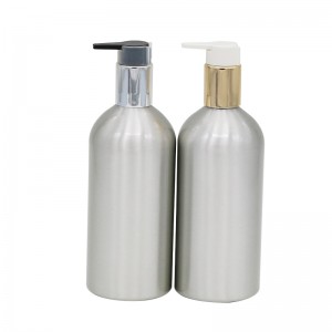 400ml aluminum cosmetic pump bottle