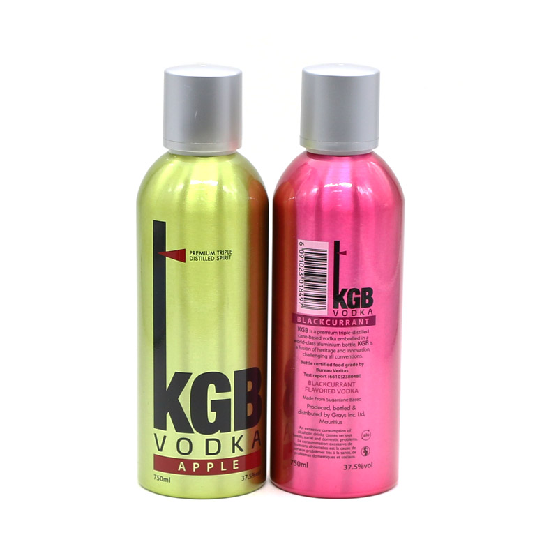 Big Discount China Factory Cosmetic Jar -
750ml colorful empty aluminum vodka packaging bottle – E-better detail pictures