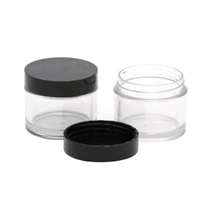 50g clear plastic cream jar