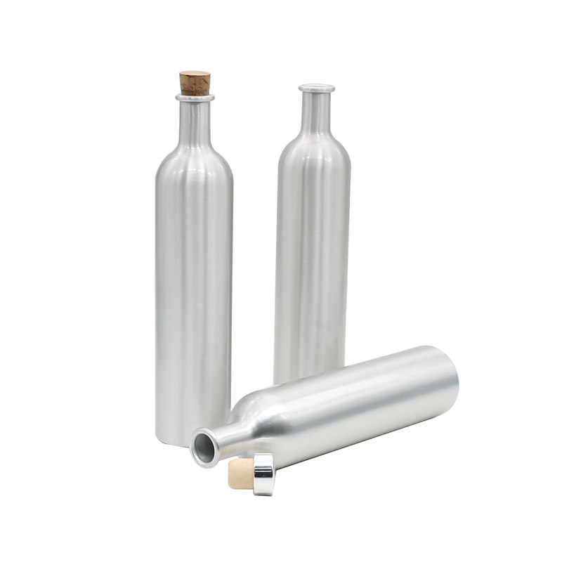 Factory wholesale 120ml Silver Aluminum Bottles -
 750ml aluminum cork wine bottle  – E-better