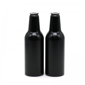 250ml garrafa de cerveja de alumínio preto