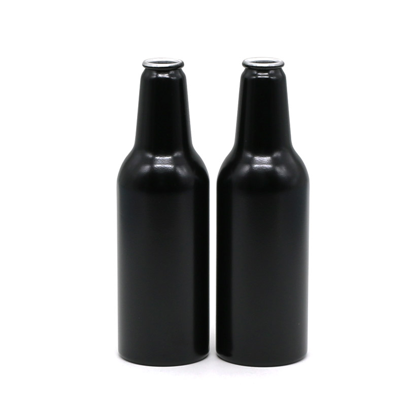 Chinese wholesale Frosted Glass Perfume Bottle -
250ml black aluminum beer bottle – E-better detail pictures
