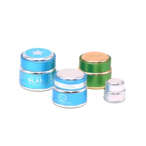 15ml 30ml 50ml বিলাসবহুল অ্যালুমিনিয়াম স্কিন কেয়ার ক্রিম জার