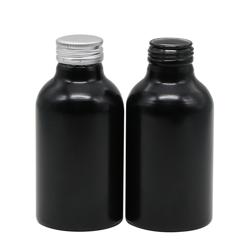 Factory directly Loose Powder Packaging Jar -
 400ml black aluminum supplement drink bottle  – E-better