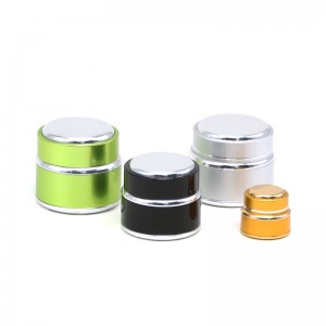 15ml 30ml 50ml luxury aluminum skin care cream jar