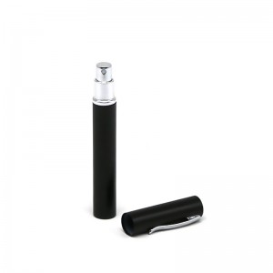 Flacon de parfum stilou negru din aluminiu de 5 ml