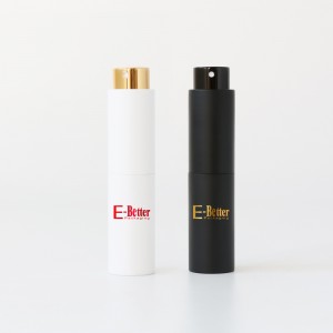 Cestovná veľkosť prázdna otočná rozprašovacia fľaša rozprašovač naplniteľný rozprašovač parfumu s prispôsobeným logom