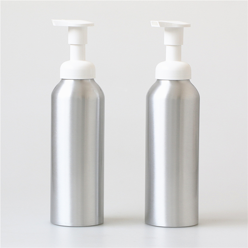 Empty 250ml 350ml 500ml 750ml Aluminum Cosmetic Foam pump spray Bottle Featured Image