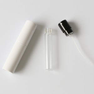 matte white 10ml travel perfume atomizer portable spray bottle