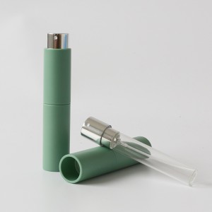 Mini perfume atomizer refillable customized color 10ml spray බෝතලය