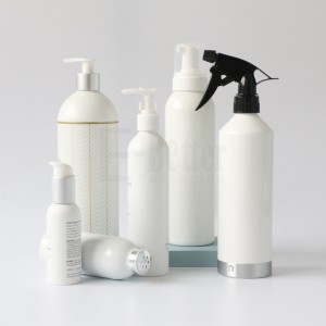 Hege kwaliteit swarte aluminium kosmetyske shampoo Lotion Spray Pump Bottle