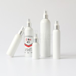 1L white aluminum bottle with trigger sprayer