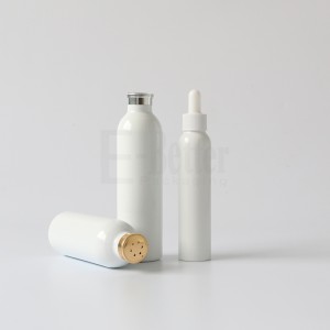 620ml gold aluminum body powder bottle
