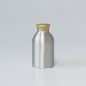620ml botol bubuk awak aluminium emas