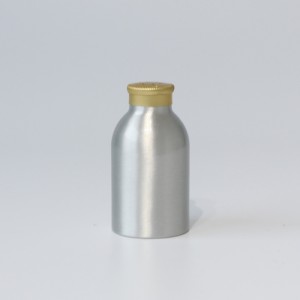 Botella de po corpo de aluminio dourado de 620 ml