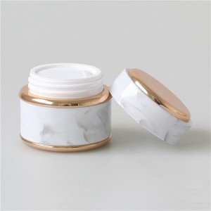 50ml Nail Gel Jar Marble Color Cosmetic Pot High End Face Cream Jar