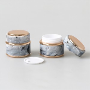 Marble Color Nail Gel Jar Empty 15ml 30ml 50ml Plastic Jar For Cosmetic