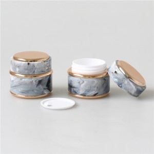 Marble Color Nail Gel Jar Foana 15ml 30ml 50ml tavoahangy plastika ho an'ny kosmetika