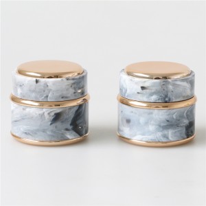 Luxury marble color empty nail gel jars fast delivery skin care cream jars 50g mini cosmetic jars