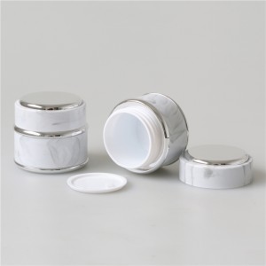 Marble Color Nail Gel Jar Empty 15ml 30ml 50ml Plastic Jar For Cosmetic