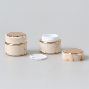 Marble Color Nail Gel Jar Empty 15ml 30ml 50ml Plastic Jar For Cosmetic