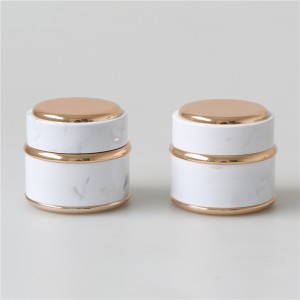 50ml Nail Gel Jar Marble Color Cosmetic Pot High End Face Cream Jar