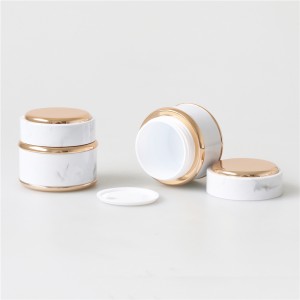 50ml Nail Gel Jar Marble Color Cosmetic Pot High End Face Cream Jar