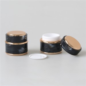 Marble Color Nail Gel Jar Empty 15ml 30ml 50ml Plastic Jar For Cosmetic