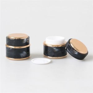 Warna marmer mewah toples gel kuku kosong pengiriman cepat toples krim perawatan kulit 50g stoples kosmetik mini