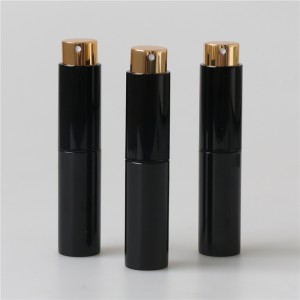 pocket size white and black parfume atomizer bottle matte surface TONER SCENT ALCOHOL MAKEUP REMOVER HAIR SPRAY