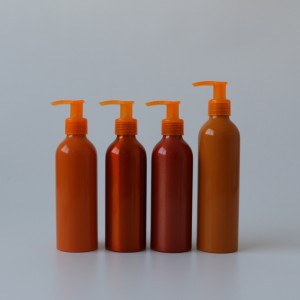 Hoge kwaliteit zwarte aluminium cosmetische shampoo lotion spray pomp fles