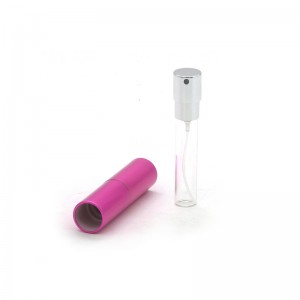 impression colorée mini atomiseur de parfum en aluminium