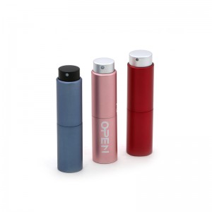 8ml 10ml 15ml 20ml atomiseur de parfum en aluminium de couleur personnalisée rechargeable