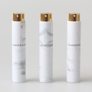 marmer 8ml 10ml mini twist-up glas parfum verstuiver fabriek;