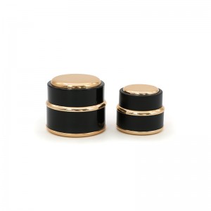 15G 30G 50G Botol Krim Kosmetik Plastik Warna Hitam