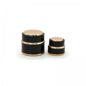 15G 30G 50G Black Color Plastic Cosmetic Cream Jar