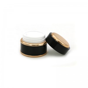 15G 30G 50G Black Faarf Plastik Kosmetesch Crème Jar