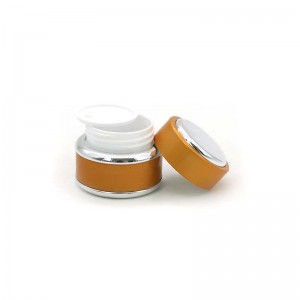 Luxury Golden Plastic Cream Packing Jar In Stock