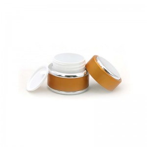 Luxury Golden Plastic Cream Packing Jar In Stock