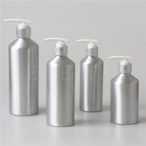 High Quality Black Aluminum Cosmetic Shampoo Lotion Spray Pump Bote