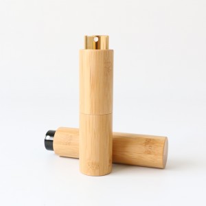 Botella de spray atomizador de perfume de bambú de 8 ml 10 ml 20 ml