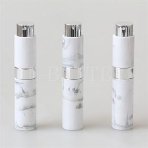 Mini botella de spray de vidro baleira de perfume de plástico de 10 ml tipo batom