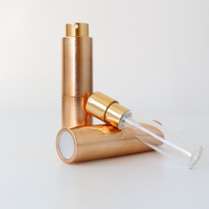 Pabrik langsung méwah pulas nepi 8ml botol parfum atomizer semprot 10ml 20ml perjalanan halimun botol semprot pikeun sanitizer leungeun
