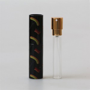 Oanpaste kleur lege twist-up refillable parfum atomizer spray flesse foar skermreiniger