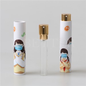 custom Full logo 3D printing 8ml 10ml 15ml 20ml perfume atomizer spray bottles